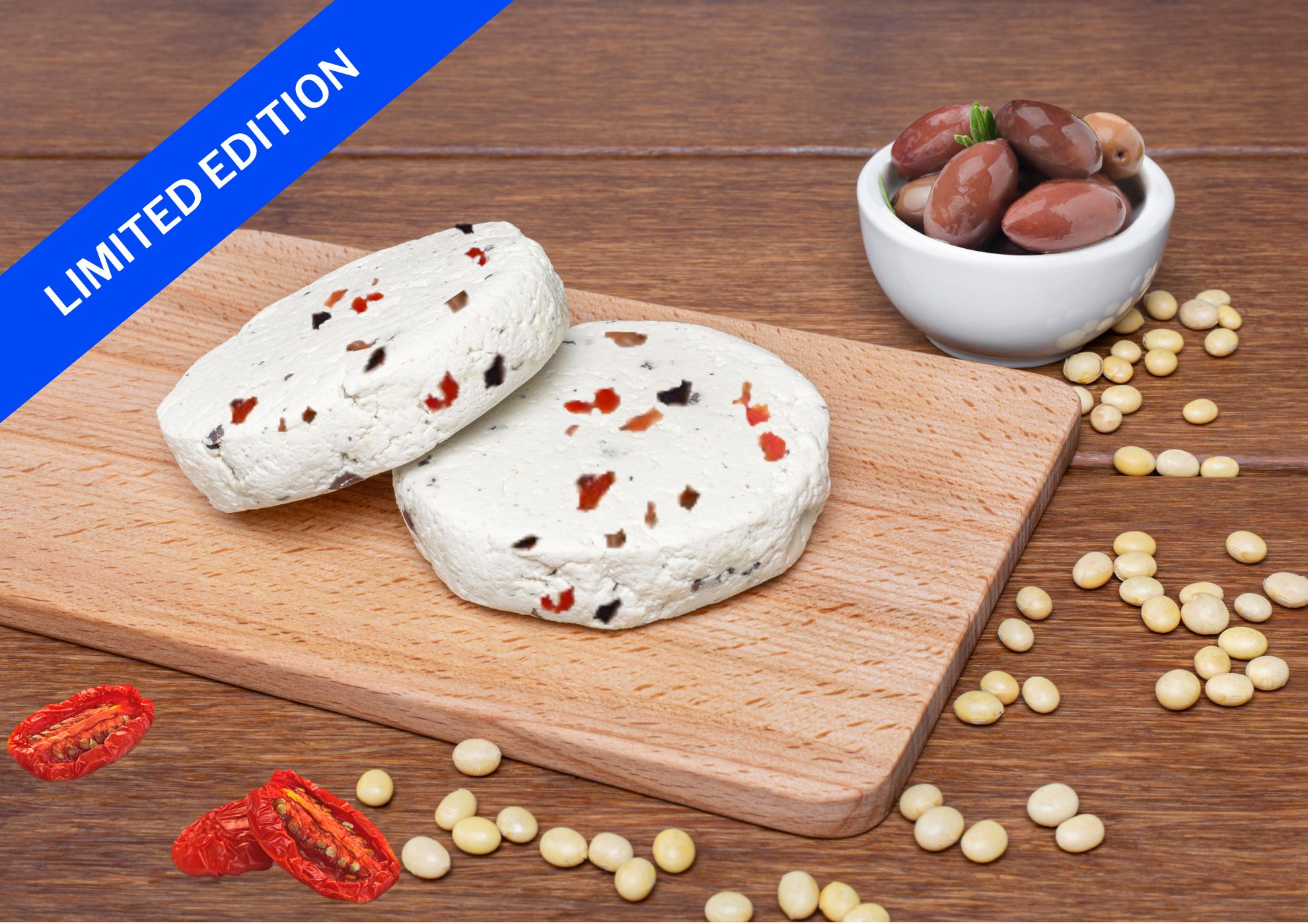 swissoja-organic-tofuburger-seasonal-dried-tomatoes-olives-limited-edition