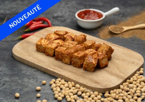 Cubes de tofu marinés